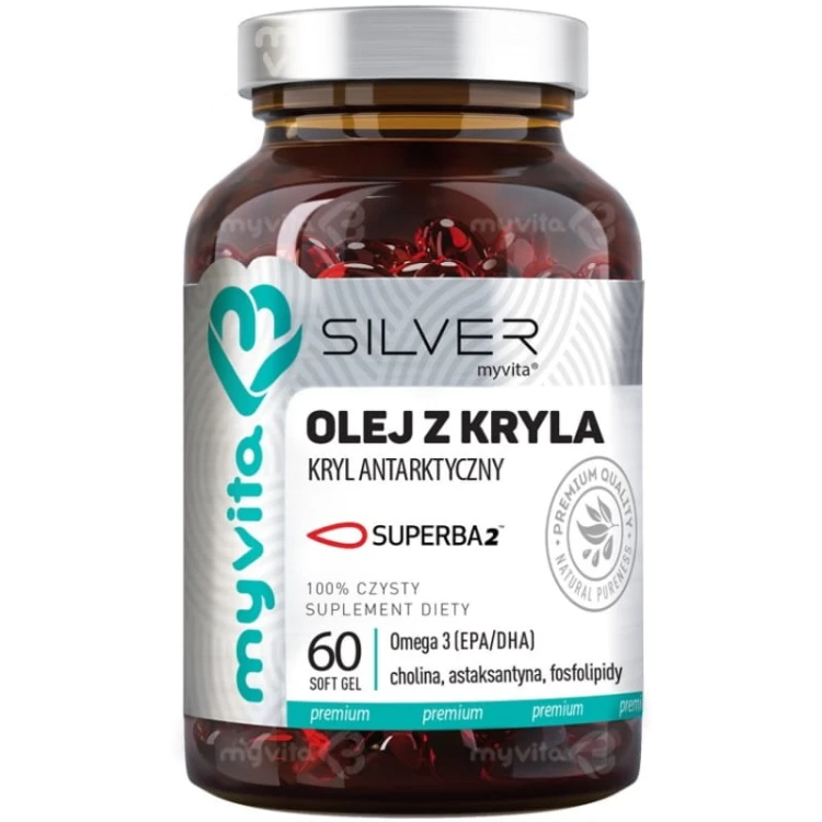 Silver Pure 100% Olej z kryla 60 kaps.