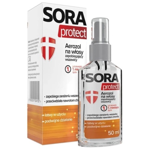 Sora Protect aerozol na włosy zapobiegający wszawicy 50ml