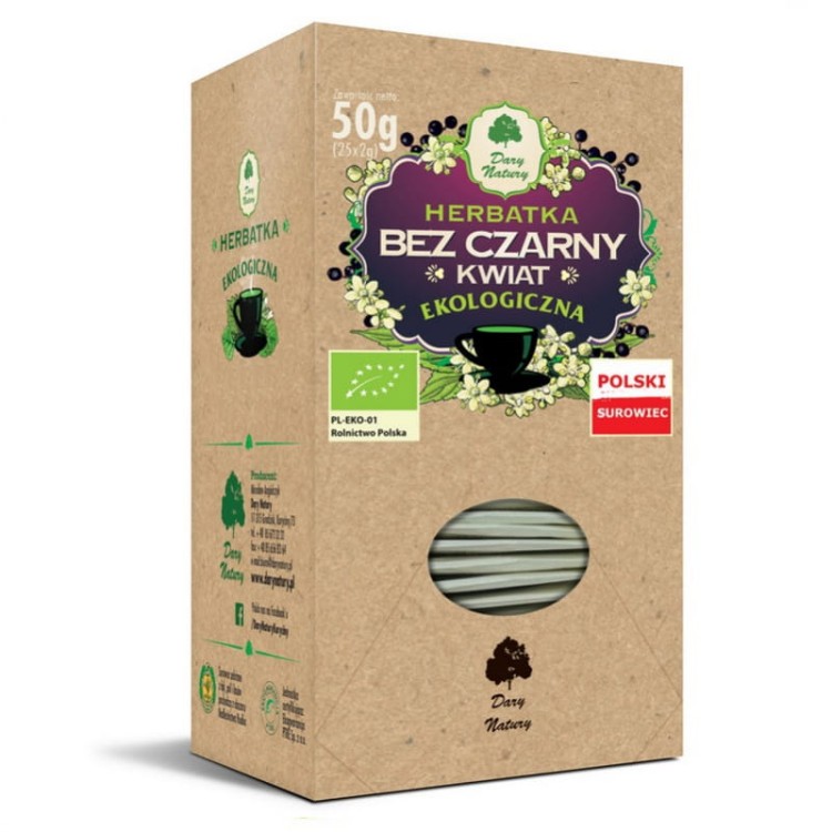 Herbatka Bez czarny kwiat EKO 25x2g