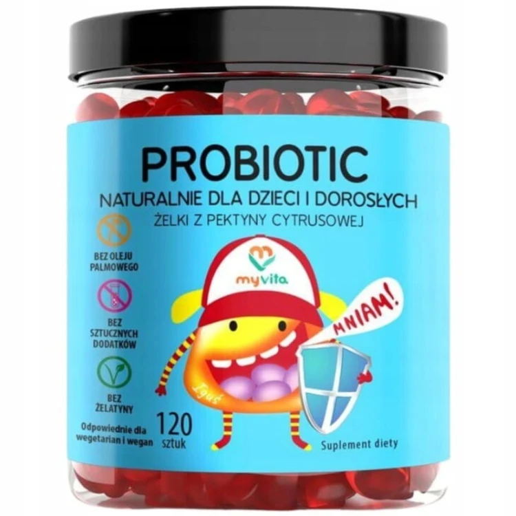 Naturalne Żelki Probiotic dla dzieci i dorosłych 120szt
