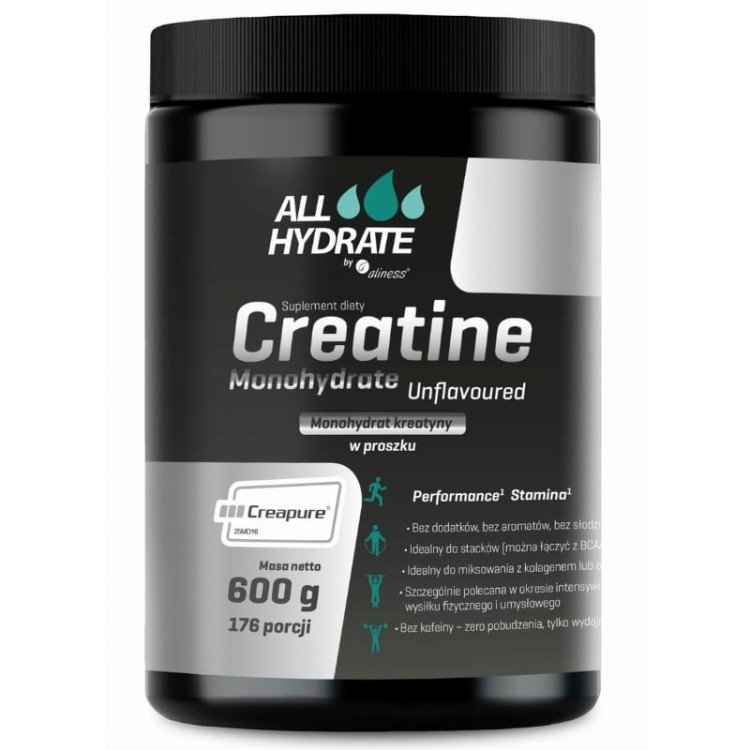 allhydrate-creatine-creapure-monohydrat-kreatyny-600g-176-porcji-czystosc
