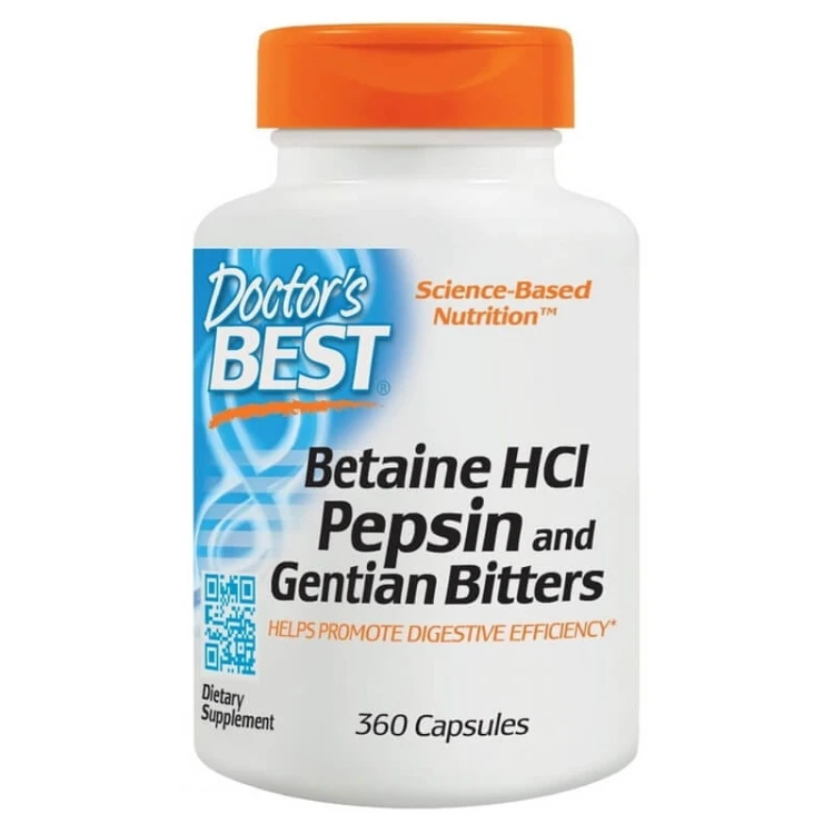 Betaina Pepsyna i Goryczka (Betaine HCL) 360 kaps.