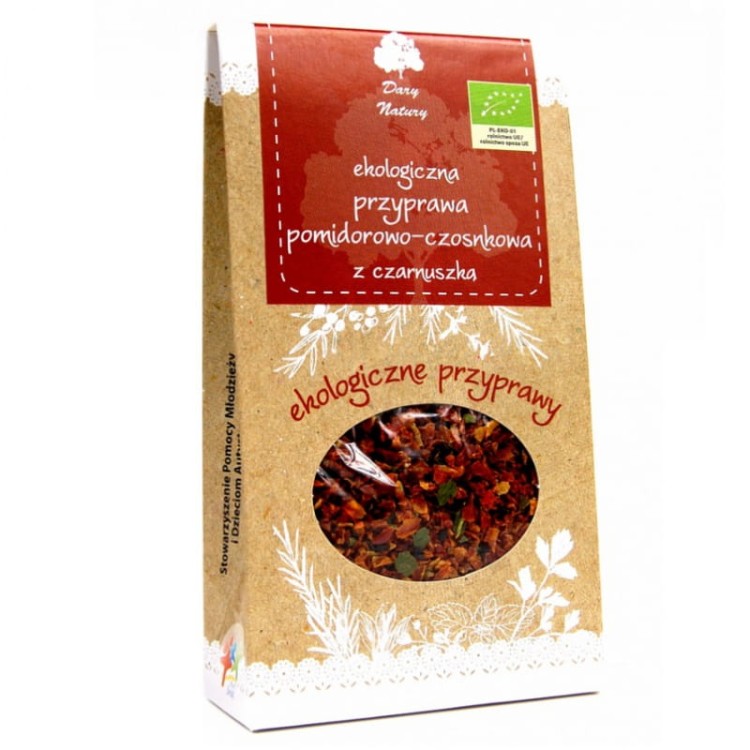 Przyprawa pomidorowo - czosnkowa z czarnuszka BIO 40g