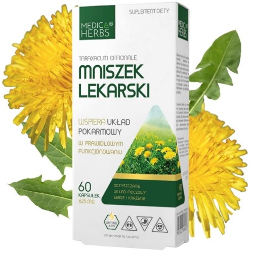 Mniszek Lekarski 625mg 60 kaps.