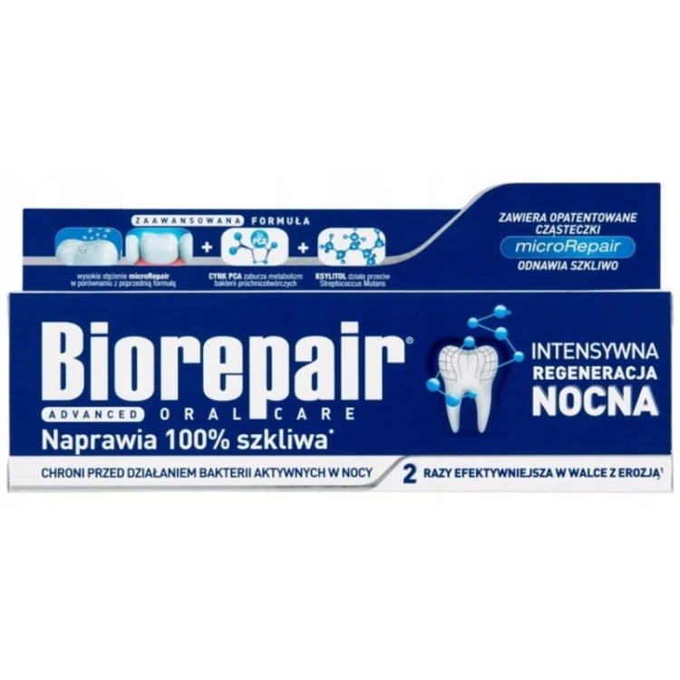 BioRepair Night Pasta do zębów regeneracja szkliwa 75ml