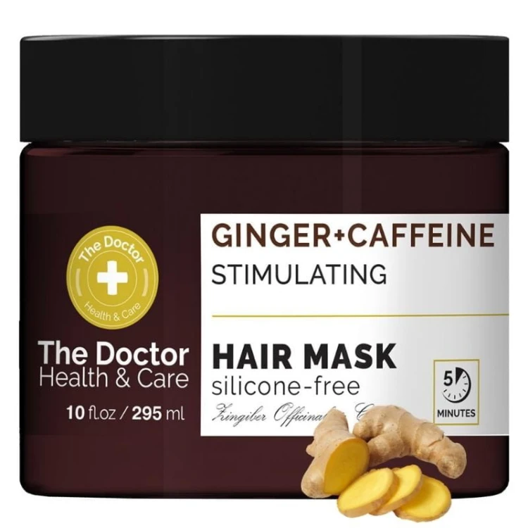 The Doctor Maska do włosów Stymulująca wzrost Imbir + Kofeina 295ml