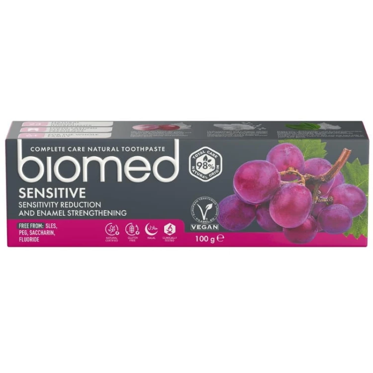 Biomed Pasta do zębów Sensitive Mocne szkliwo i zmniejszona nadwrażlwość 100g