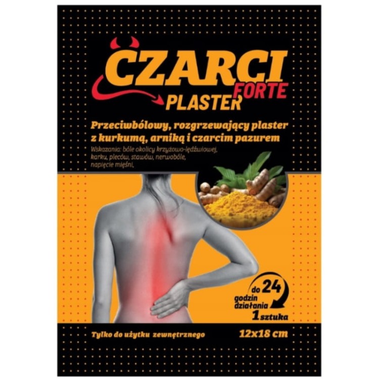 Plaster Czarci Forte rozgrzewający 12X18cm 1szt