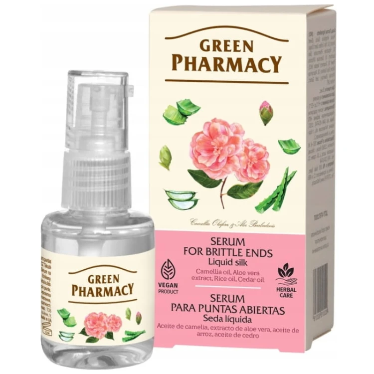 Green Pharmacy Jedwab w płynie Serum na łamliwe końcówki 30ml