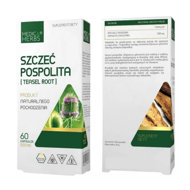 Szczeć Pospolita (Teasel Root) 500mg 60kaps.