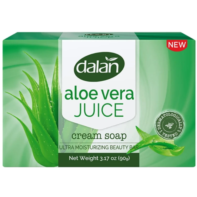Dalan Mydło toaletowe kremowe Sok Aloe Vera Ultranawilżające 90g
