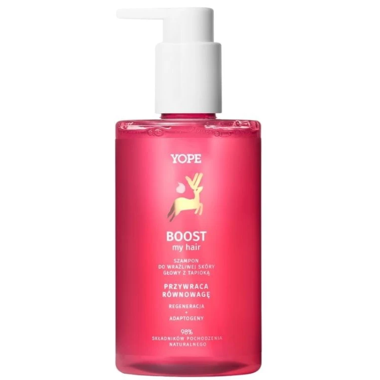 Szampon do włosów BOOST włosy zniszczone wrażliwa skóra głowy 300ml