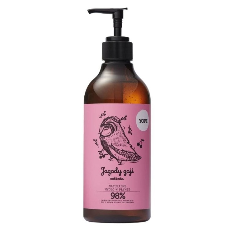 Naturalne mydło do rąk Jagody Goji Wiśnia 500ml