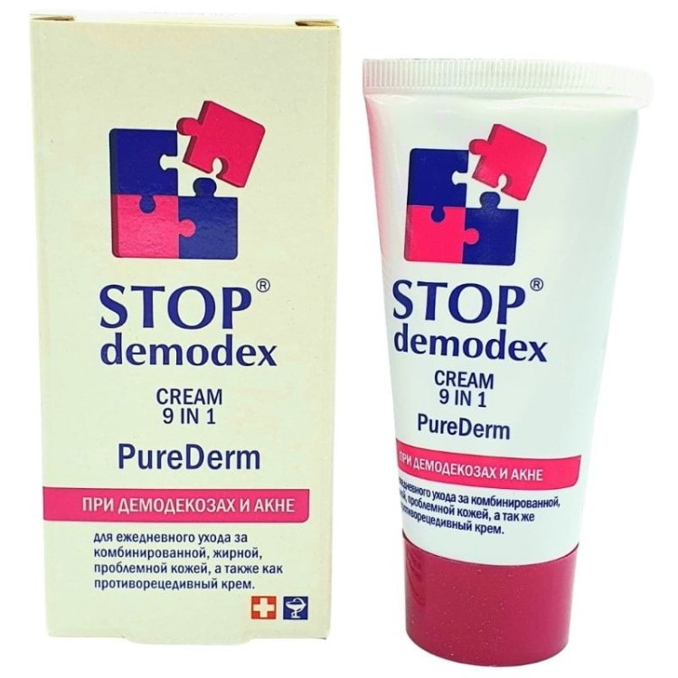 STOP DEMODEX PUREDERM Krem do twarzy 9 w 1 50ml
