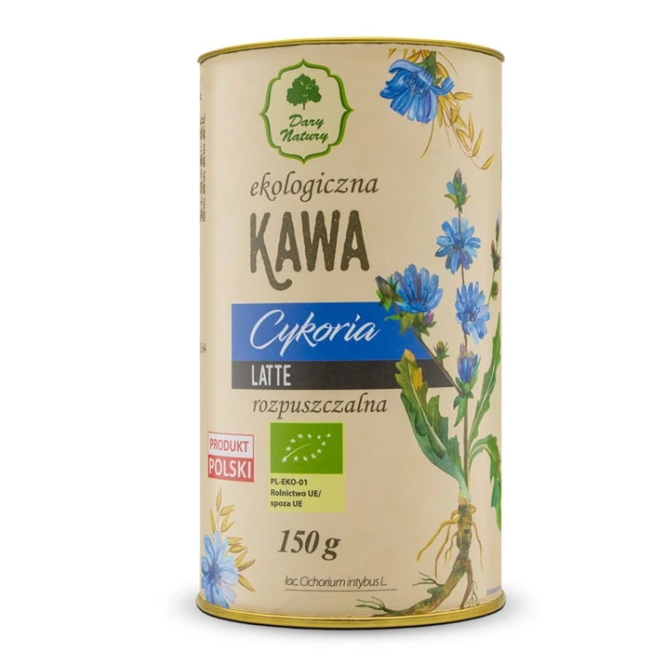 Kawa Cykoria Latte rozpuszczalna EKO (Cichorium indybus L.) 150g