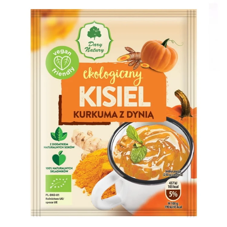 Ekologiczny Kisiel Kurkuma z Dynią 30g