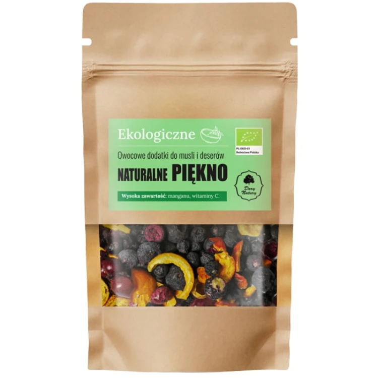 Owocowe dodatki do musli i deserów Naturalne piękno (mieszanka owoców liofilizowanych)  EKO 20g