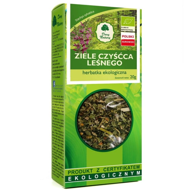 Czyściec leśny ziele (Stachys sylvatica) EKO 20g