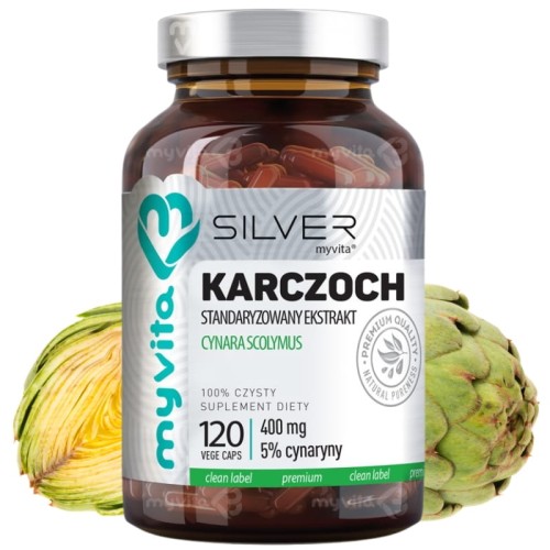 Silver Pure 100% Karczoch (Cynara Scolymus) 400mg 120 kaps.