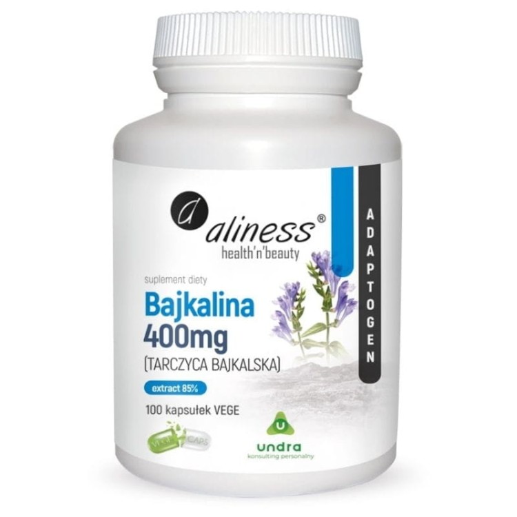Bajkalina Ekstrakt 85% 400mg 100 kaps.