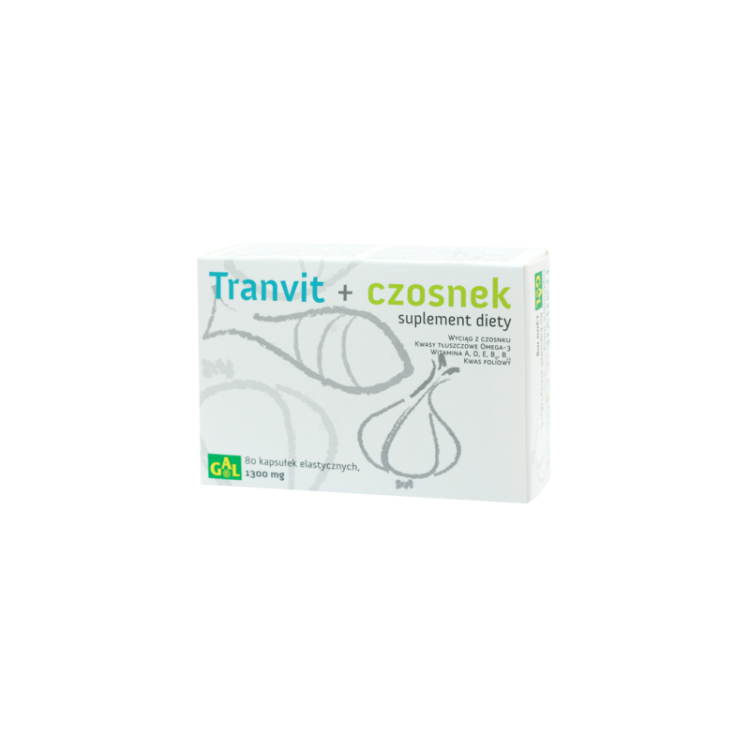 Tranvit + Czosnek 80 kaps.