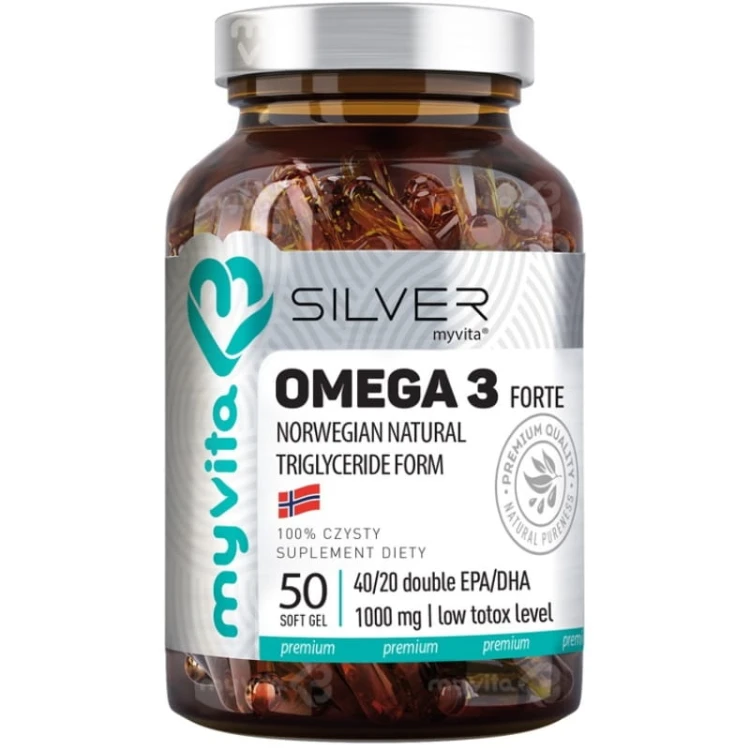 Silver Pure 100% Omega 3 Forte 50 kaps.