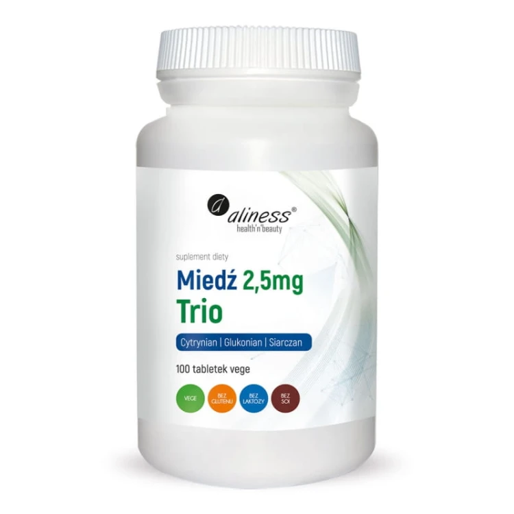 Miedź Trio 2,5mg 100 tabl.