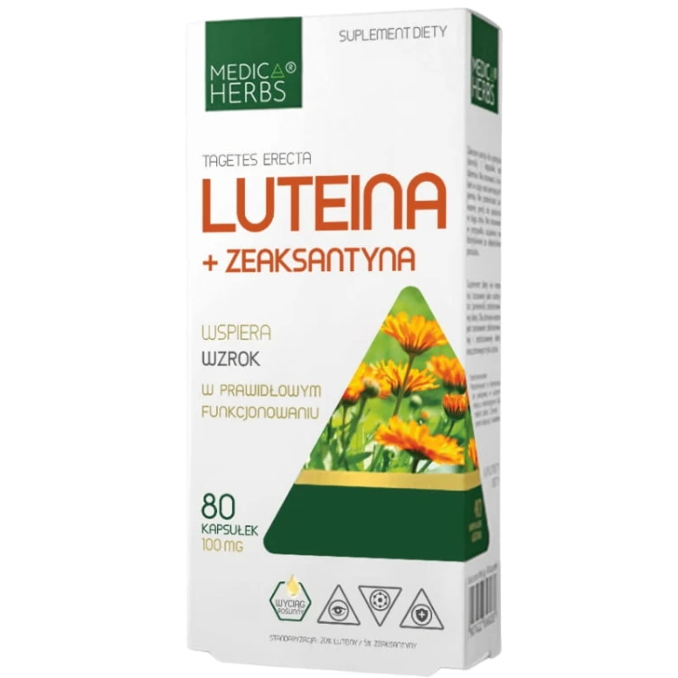 Luteina + Zeaksantyna 100mg 80 kaps.