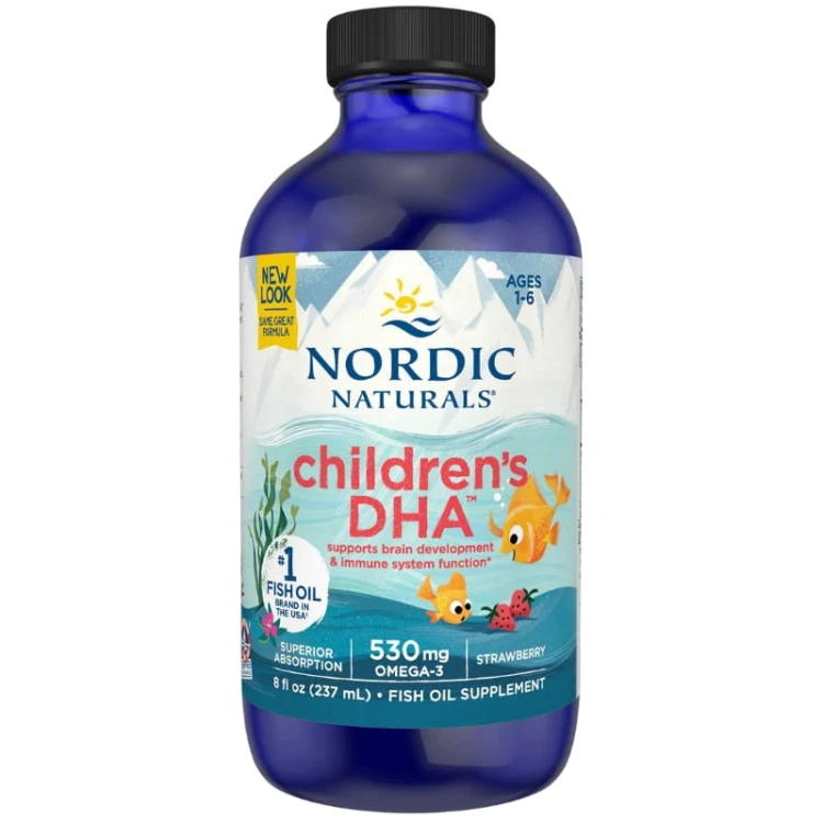 Nordic Naturals Children's DHA 530mg Truskawka 237ml