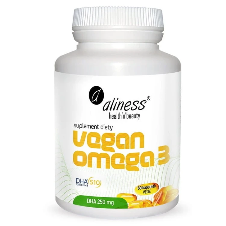 Vegan Omega 3 DHA 250mg 60 kaps.