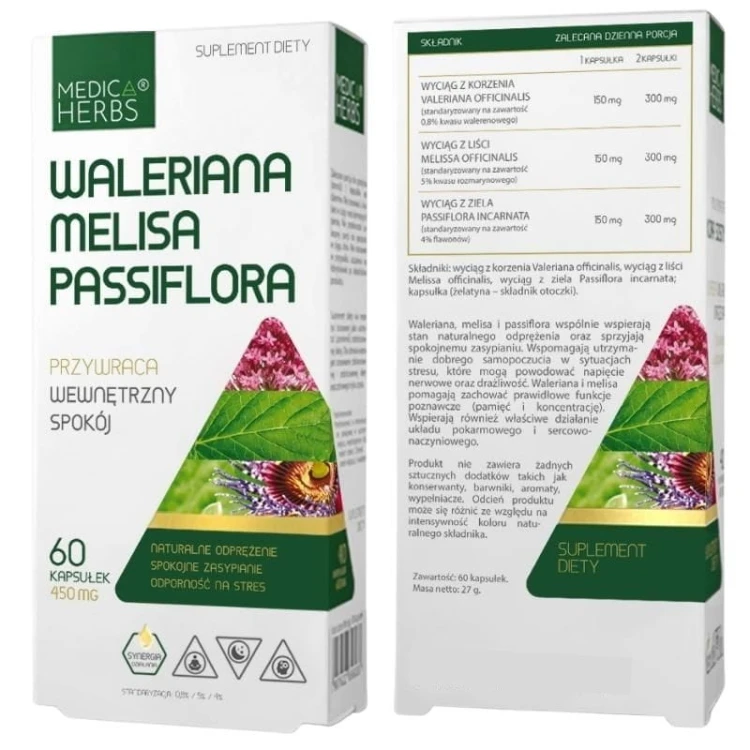 Waleriana Melisa Passiflora 60kaps.