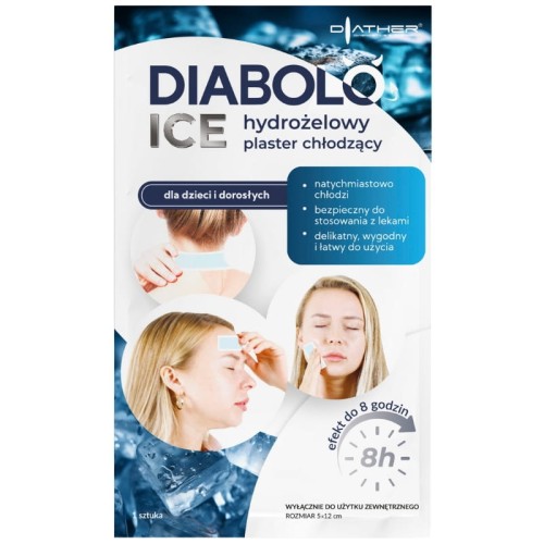 Plaster Diabolo ICE 5x12cm hydrożelowy chłodzący 1szt