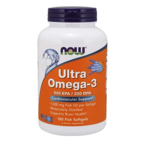 Ultra Omega-3 500 EPA / 250 DHA 180 kapsułek rybnych