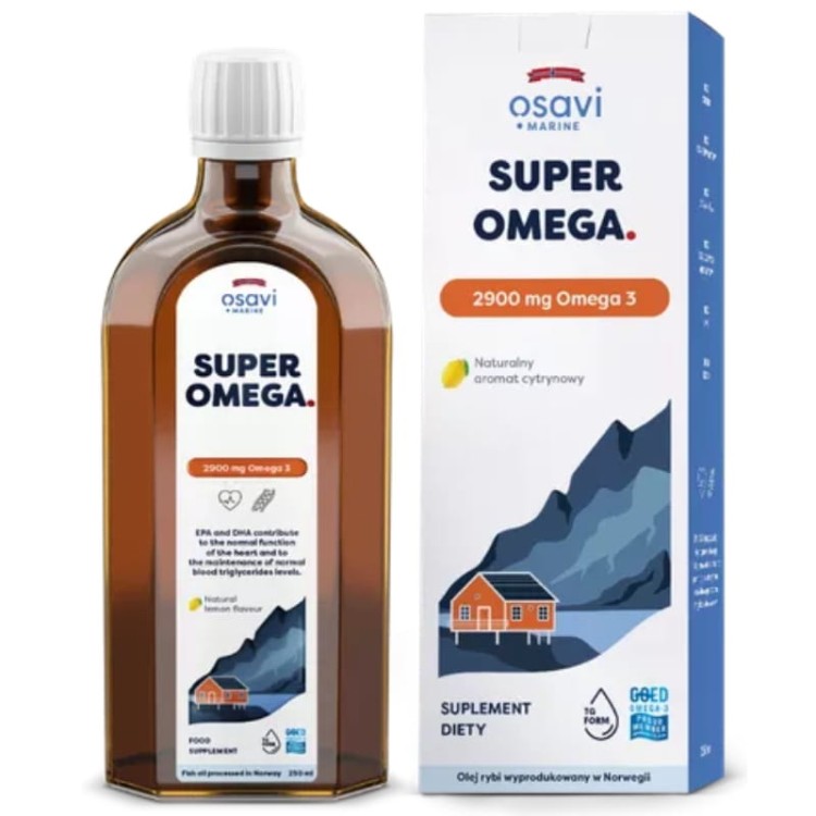 Osavi Super Omega3 (Marine) 2900mg 250ml Cytryna