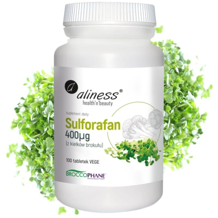 Sulforafan (z kiełków brokułu) 400µg 100 tabl.