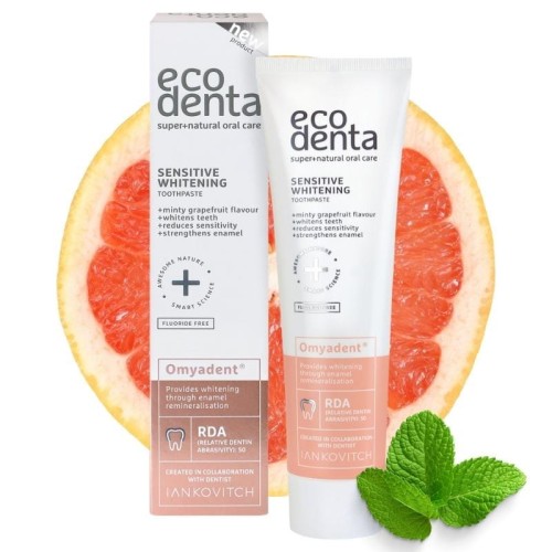 Ecodenta Pasta do zębów wrażliwych Wybielająca (Grejpfrut + Omyadent) 100ml