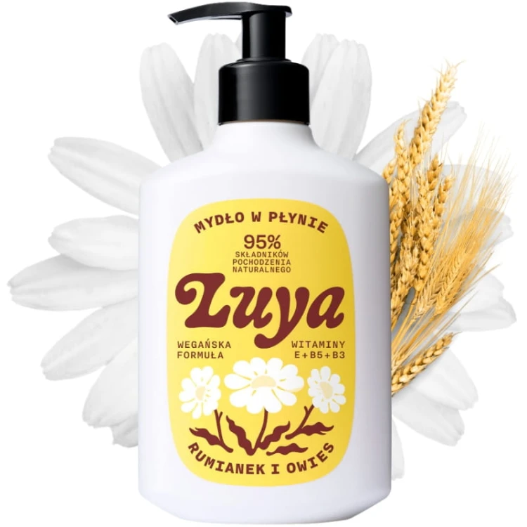 Naturalne Mydło w płynie do rąk Rumianek i Owies LUYA 400ml