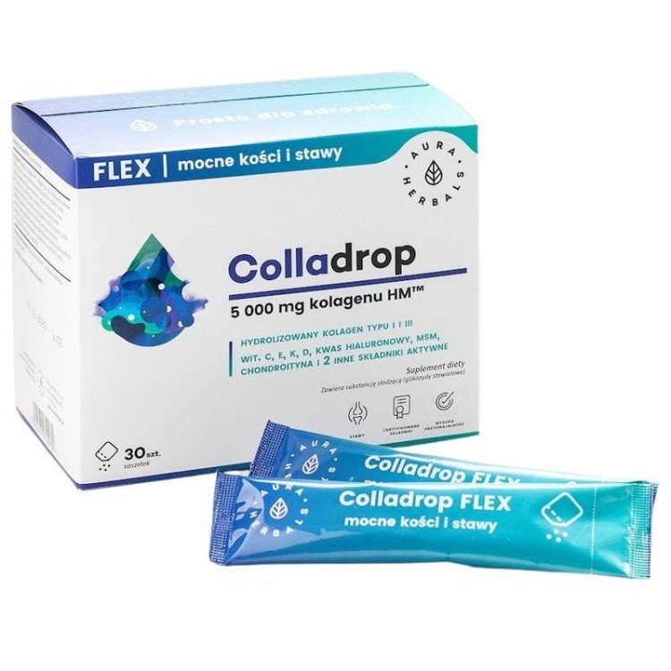 Colladrop Flex kolagen morski 5000mg 30 saszetek