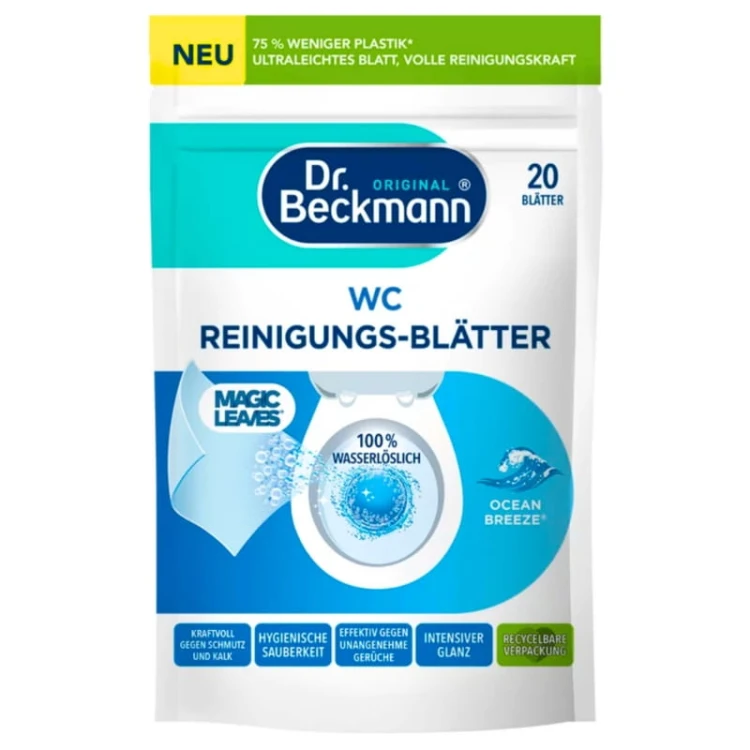 dr-beckmann-listki-do-czyszczenia-wc-ocean-breeze-20-sztuk