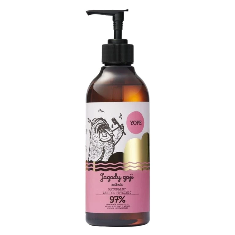 Naturalny żel pod prysznic Jagody goji i wiśnia 400ml