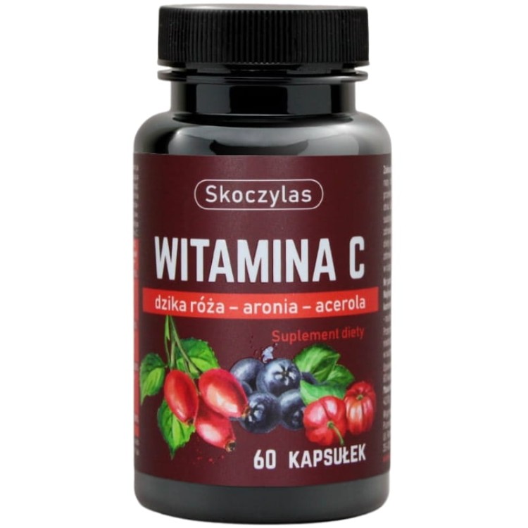 Skoczylas Witamina C Trio (Dzika róża, aronia, acerola) 60 kaps.