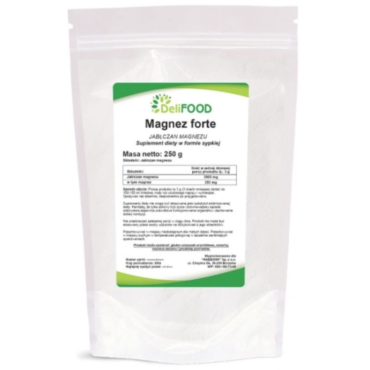 Jabłczan magnezu Forte  (DeliFood) 250g