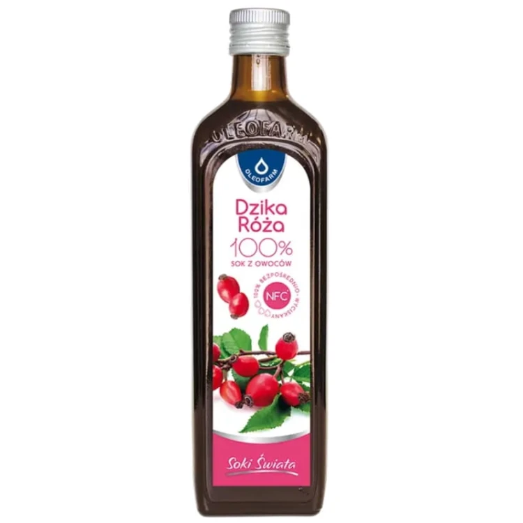 Sok z dzikiej róży 100% NFC 490ml