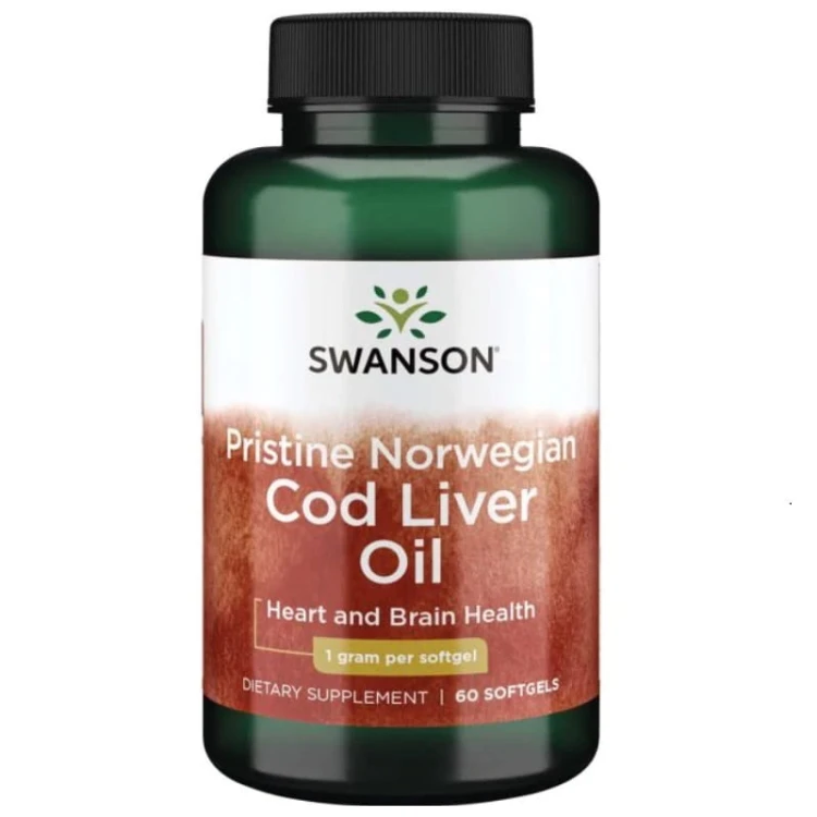 Tran norweski - Pristine Norwegian Cod Liver Oil 1000 mg 60 kaps.