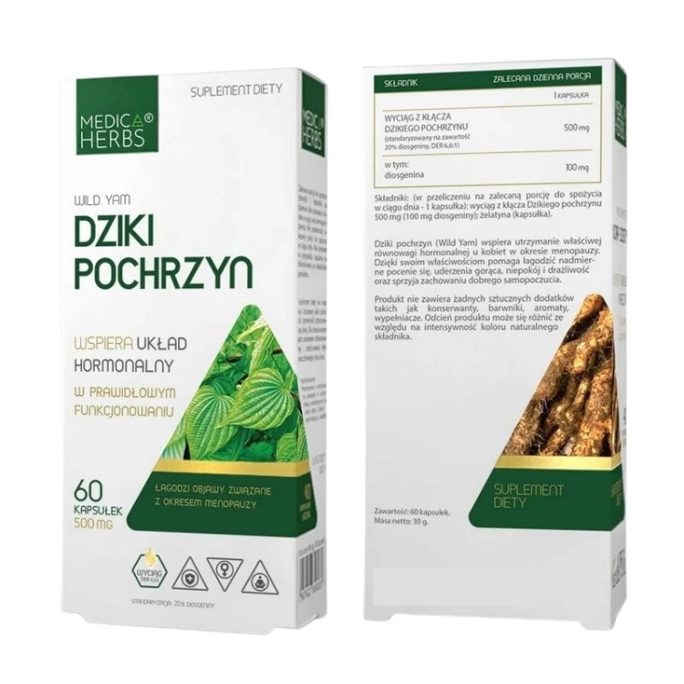 Dziki Pochrzyn 500mg 60kaps.