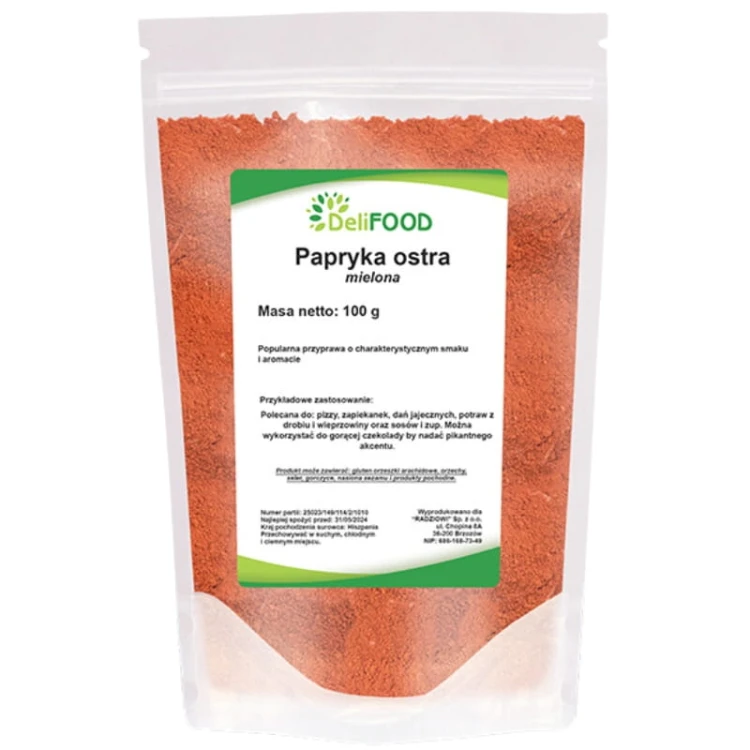 Papryka ostra mielona (DeliFood) 100g