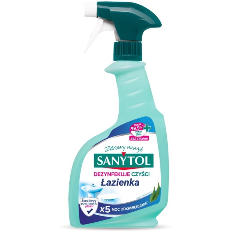 Sanytol Łazienka Spray Pure Czyści dezynfekuje usuwa kamień 500ml