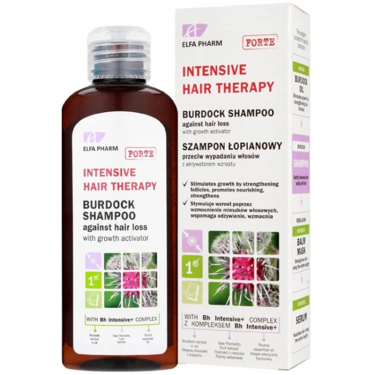 Szampon do włosów Łopianowy FORTE przeciw wypadaniu z aktywatorem wzrostu 200ml