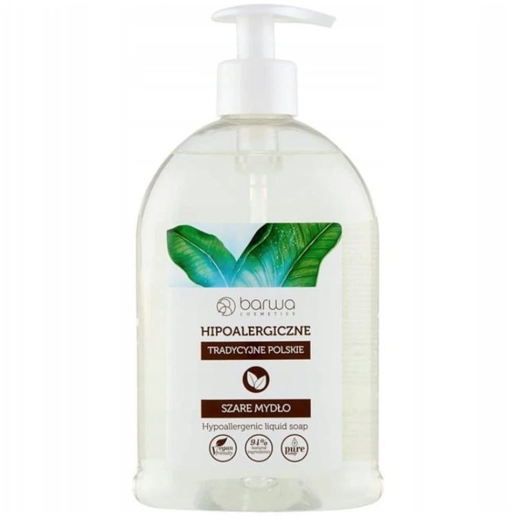 Mydło tradycyjne, polskie, szare, hipoalergiczne w płynie 500 ml