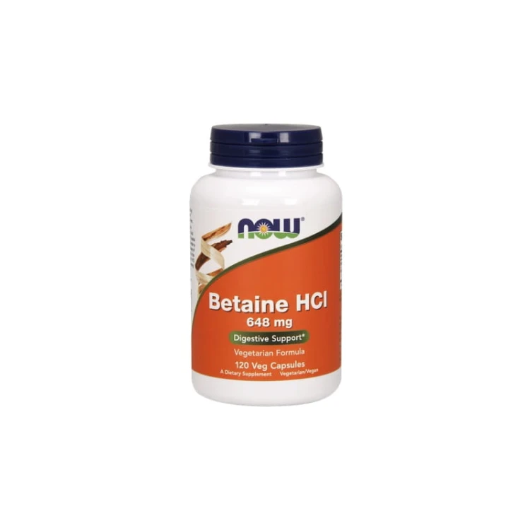 Betaine HCL 648mg 120 kaps.